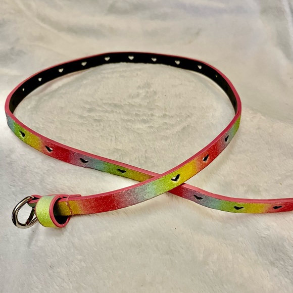 Target Girls Rainbow and Hearts 29” Belt - Picture 3 of 11